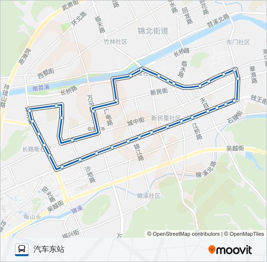 K9路内环 bus Line Map