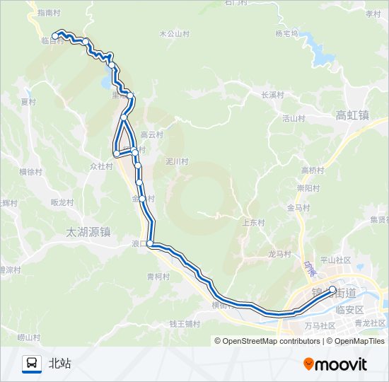 临安16路 bus Line Map