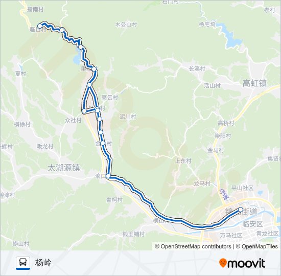 临安16路 bus Line Map