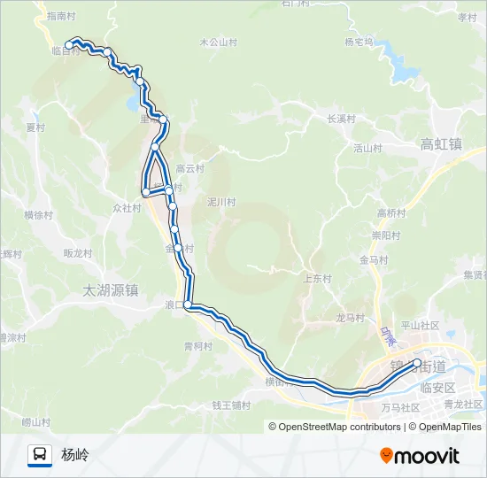 临安16路 Bus Line Map