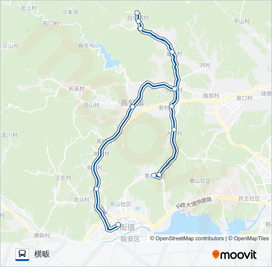 临安18路 Bus Line Map