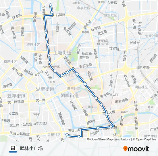 220路区间 Bus Line Map