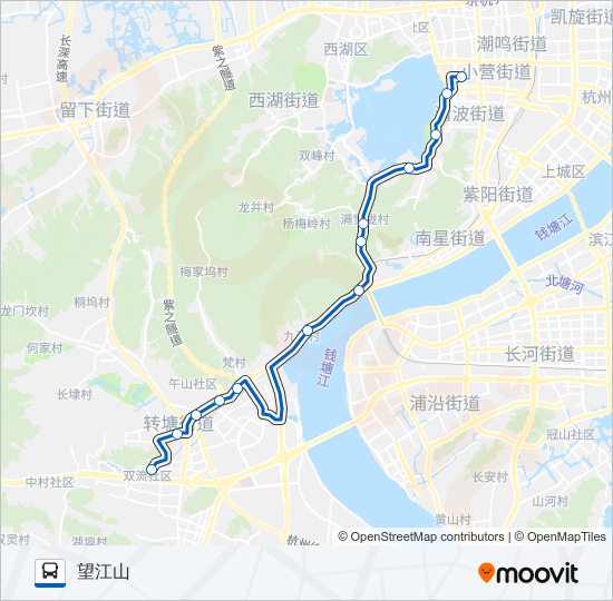 公交287区间路的线路图