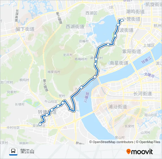287路区间 Bus Line Map