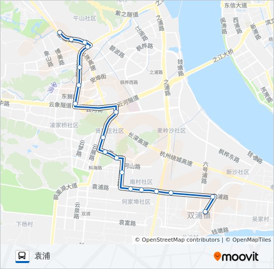289路区间 bus Line Map