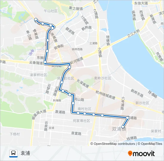 289路区间 Bus Line Map