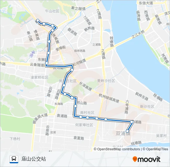 289路区间 Bus Line Map