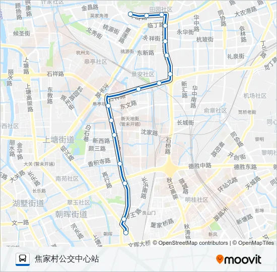 312路区间 Bus Line Map