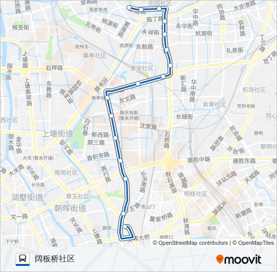 公交312区间路的线路图
