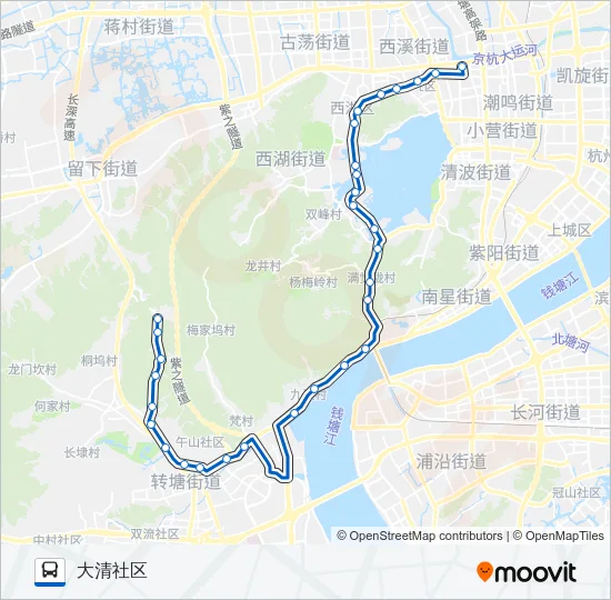 318路区间 Bus Line Map