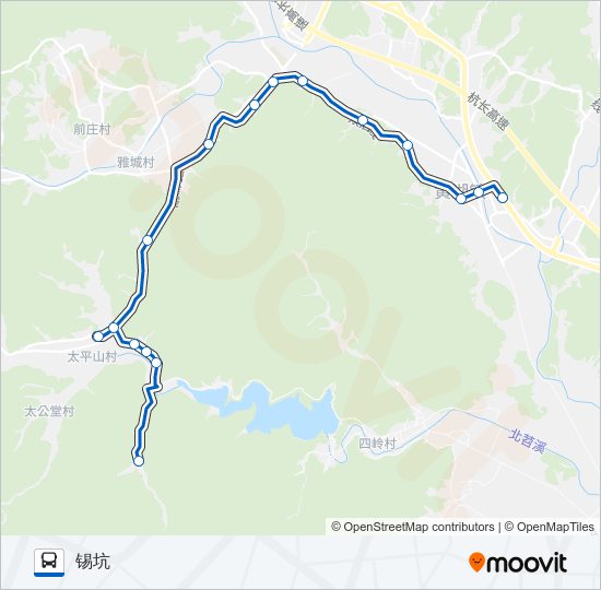 454路区间 bus Line Map