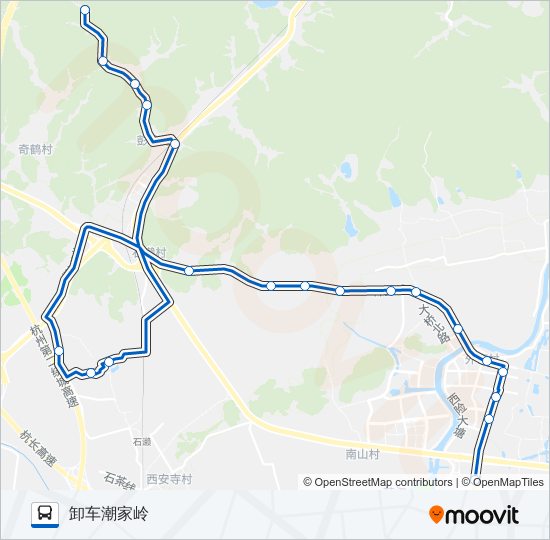 493路区间 bus Line Map