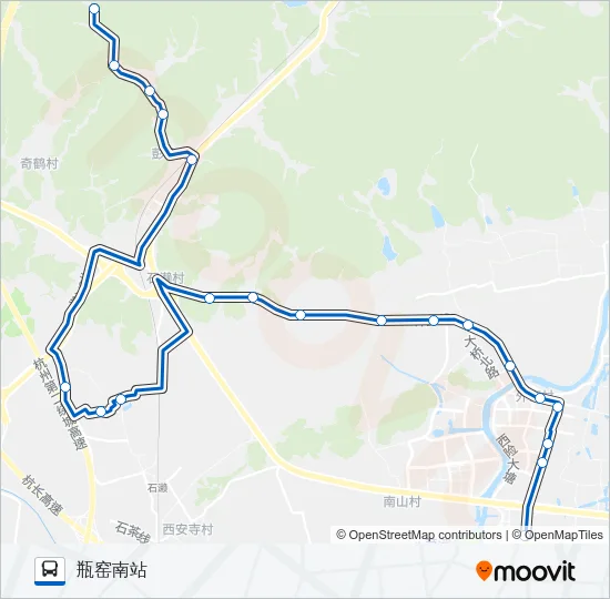 493路区间 Bus Line Map