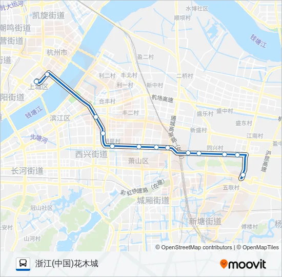 520路区间 Bus Line Map