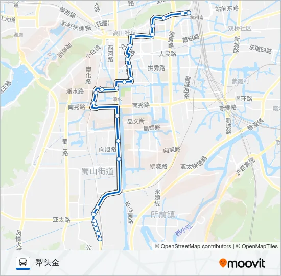 711路区间 Bus Line Map