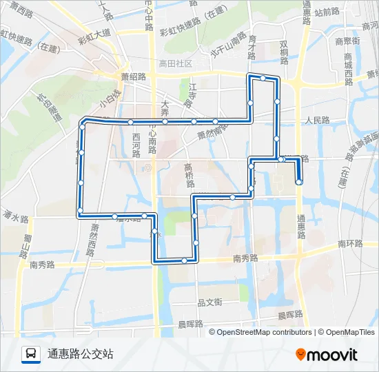 717路环线 Bus Line Map
