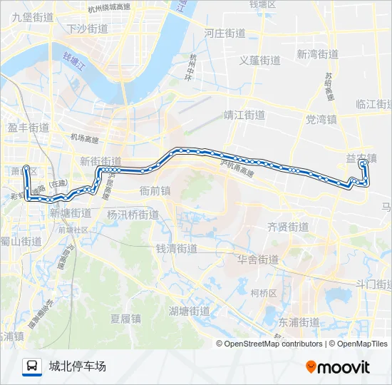 732路空调 Bus Line Map