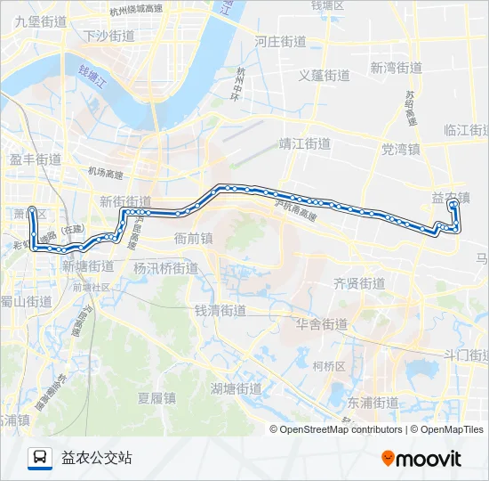 732路空调 Bus Line Map