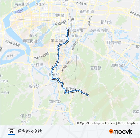 公交735吉山路的线路图