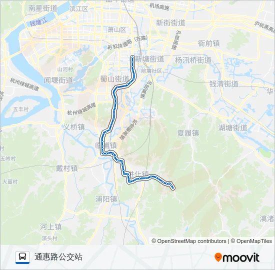 735吉山线 Bus Line Map
