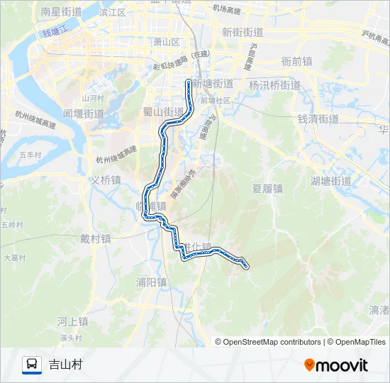 735吉山线 Bus Line Map