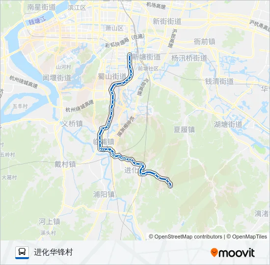 735定时班 Bus Line Map
