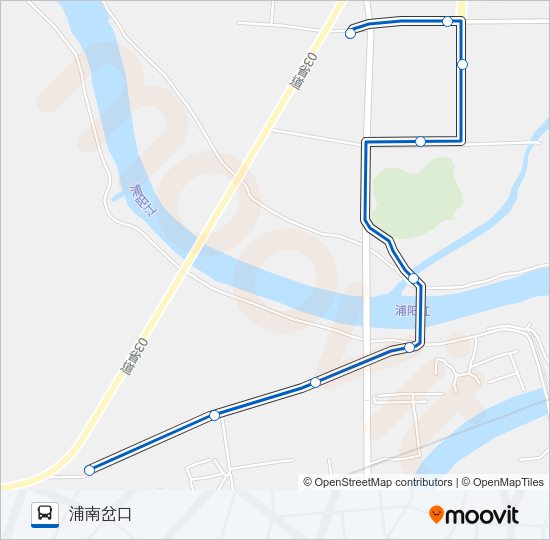 公交741区间路的线路图