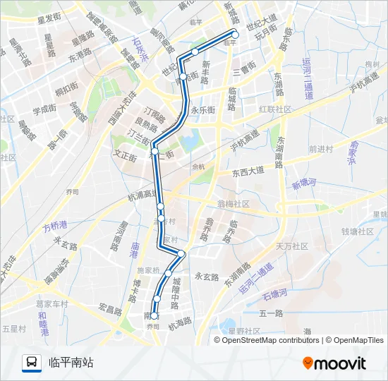 770路区间 Bus Line Map