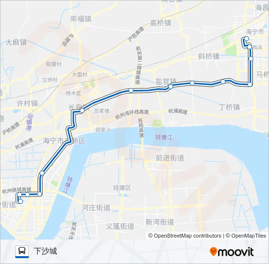 868路专线 Bus Line Map