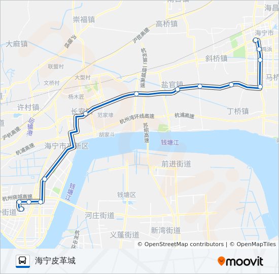 868路专线 bus Line Map
