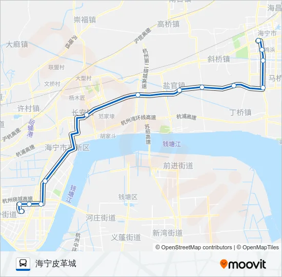868路专线 Bus Line Map