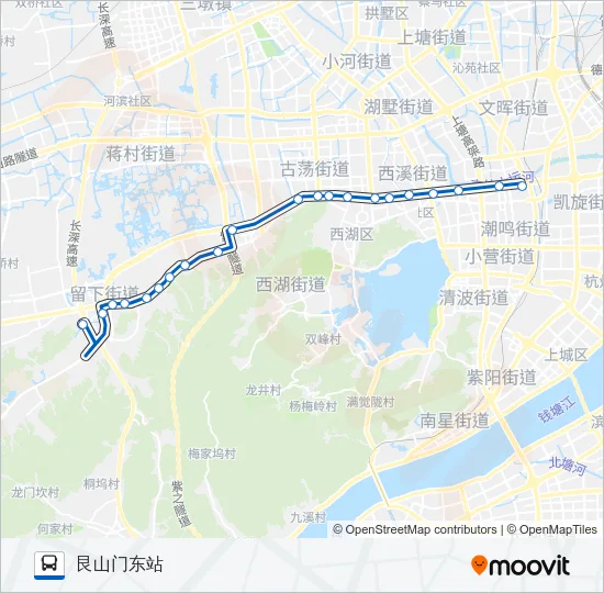 B支7路区间 Bus Line Map