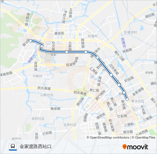 公交B支8区间1路的线路图