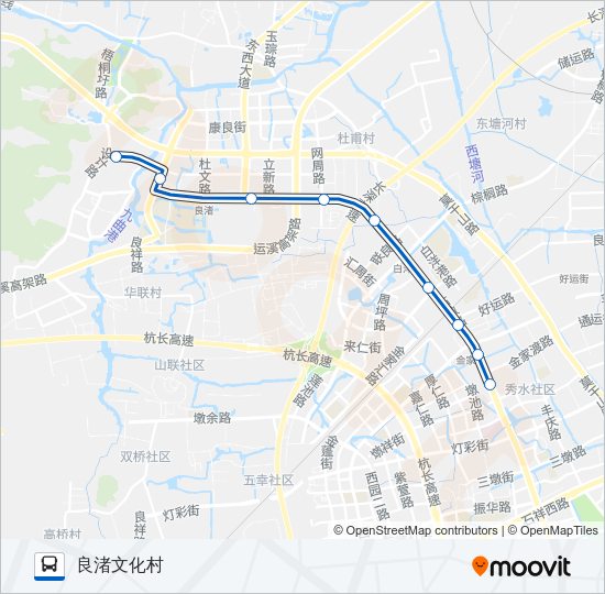 公交B支8区间1路的线路图