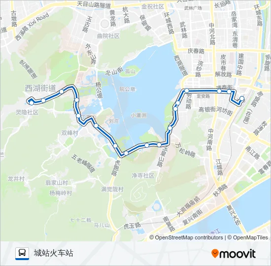 游2/Y2路 Bus Line Map