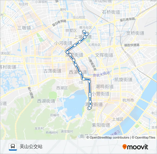 游8线/Y8 Bus Line Map