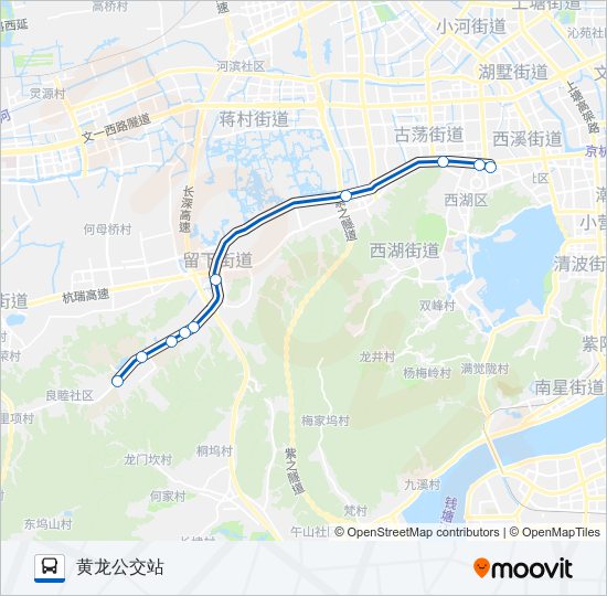 公交193大站车路的线路图