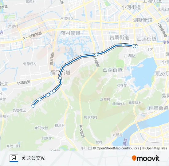 公交193大站车路的线路图