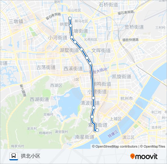 198路高峰线 bus Line Map