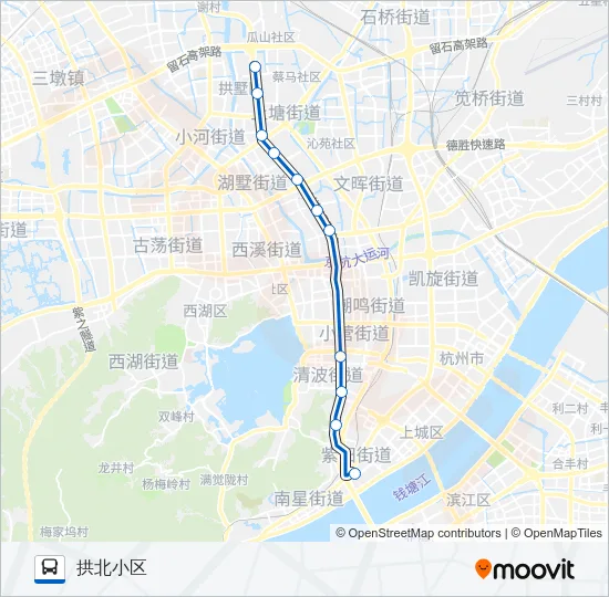 198路高峰线 Bus Line Map