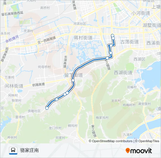 310路大站车 Bus Line Map