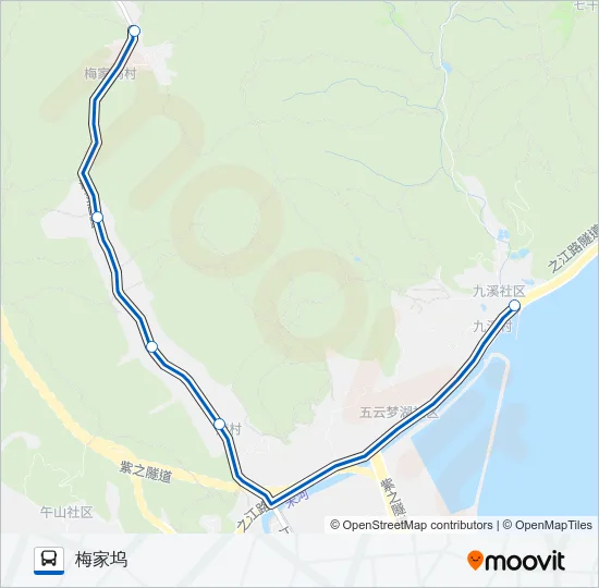 324路高峰线 Bus Line Map