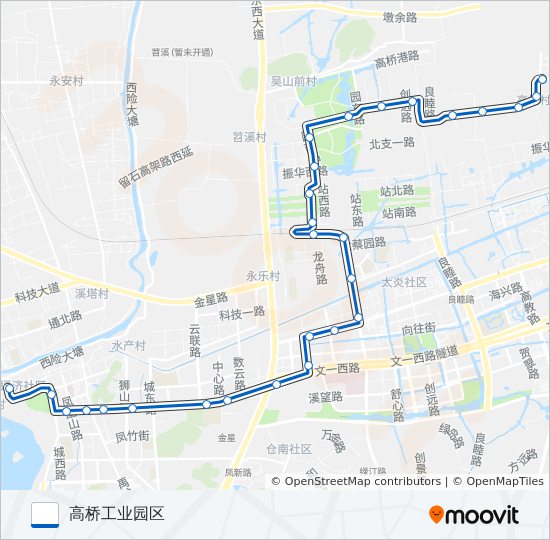 公交479C区间路的线路图