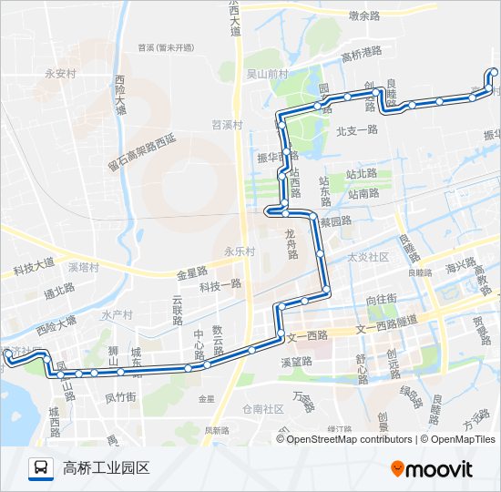 公交479C区间路的线路图