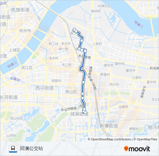 710路定时班 bus Line Map