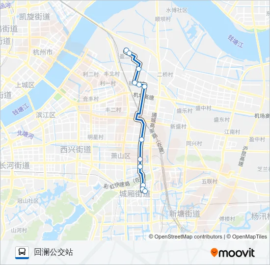 710路定时班 Bus Line Map