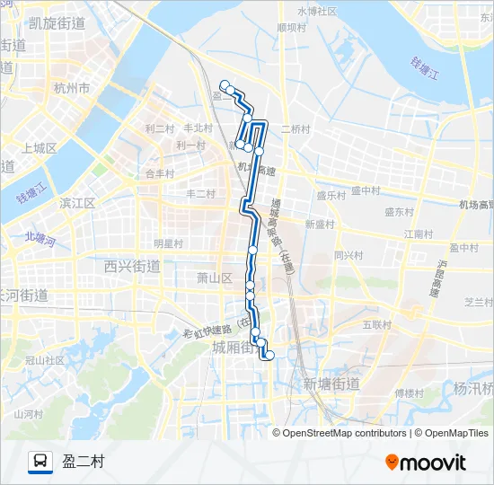 710路定时班 Bus Line Map