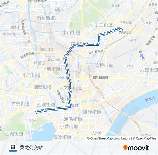 B3高峰跨线车 Bus Line Map