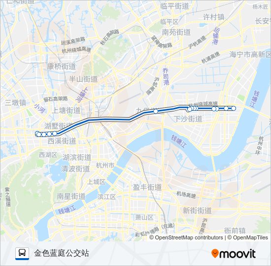 公交B支4大站快路的线路图