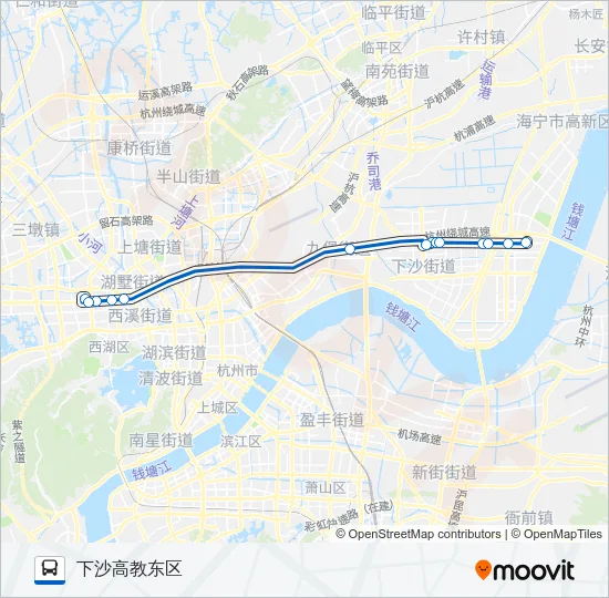 B支4大站快线 Bus Line Map